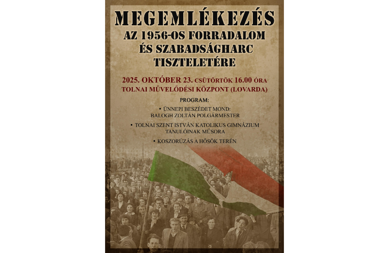 Megemlékezés az 1956-os forradalom és szabadságharc alkalmából