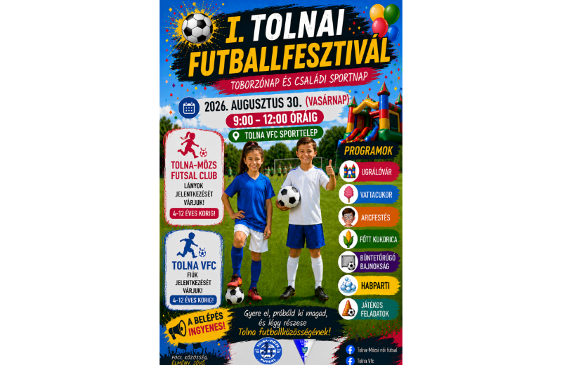 I. TOLNAI FUTBALLFESZTIVÁL