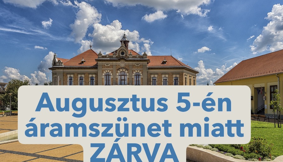 Áramszünet 2026. 08.05.